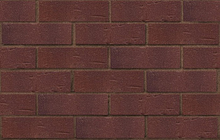 Клинкер фасадный темно-красный с бордовым песком Порту