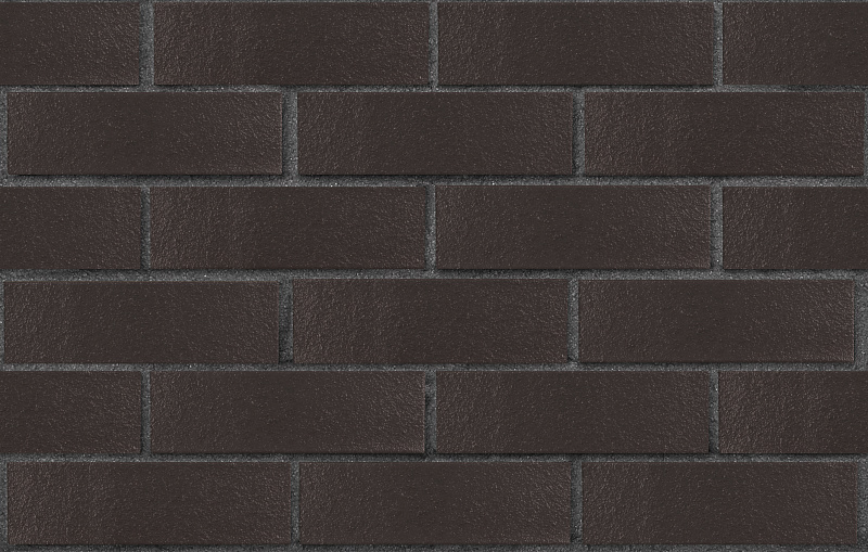Клинкер фасадный черный Рейкьявик глянцевый