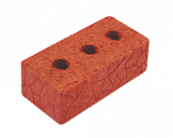 Рядовой полнотелый утолщенный с технологическими пустотами