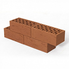 Облицовочный кирпич КРАСНЫЙ рифленый 1,4 NF