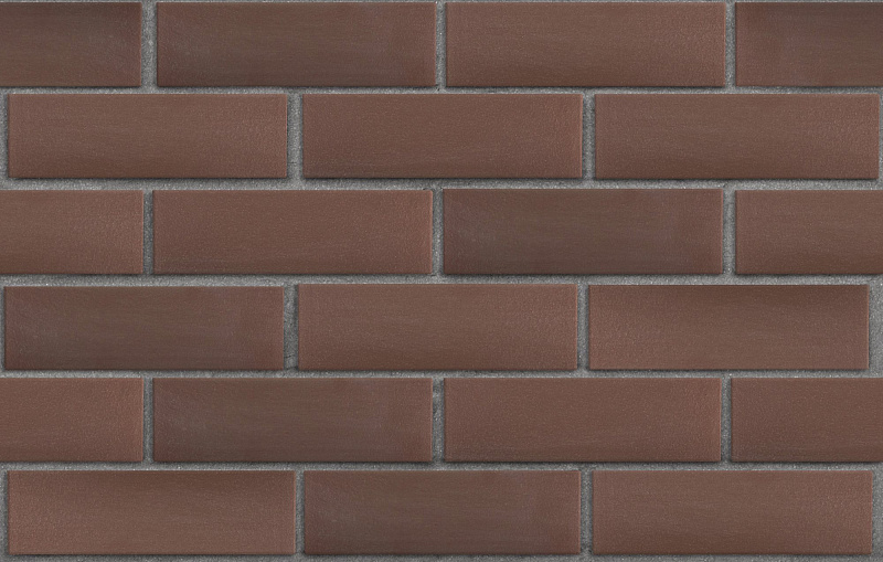 Клинкер фасадный коричневый Мюнхен гладкий