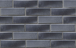 Клинкер фасадный черно-серебристый Берген